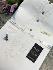 Original Pasha White on White Embroidery D008