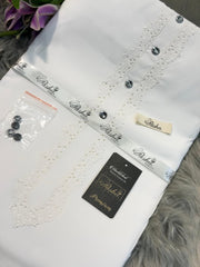 Original Pasha White on White Embroidery D004