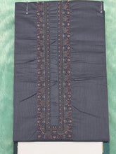 AL-KABIR Pakistani Style Kashmiri Work Drak Grey Colour Full Kurta Pyjama - DN05