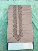 AL-KABIR Pakistani Style Kashmiri Work Rose Gold Full Kurta Pyjama - DN02